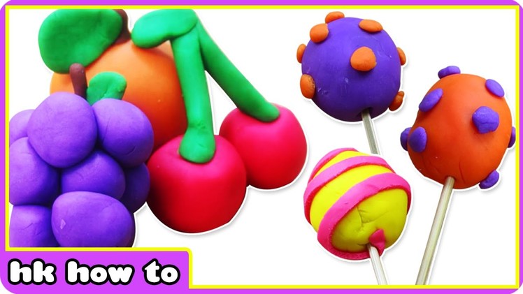 Play Doh Fruits , Lollipops And More | Awesome Play Doh Videos for Kids by HooplaKidz How To