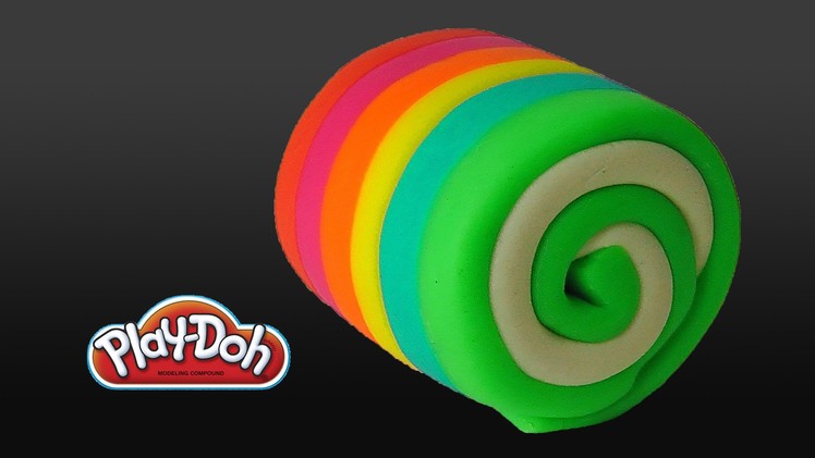 Play Doh Rainbow Cake Roll