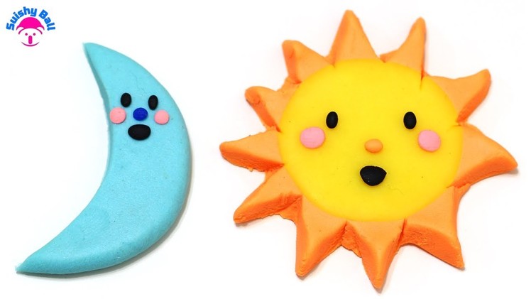 Play-Doh Sun and Moon Cute "Good Night Moon" "Good Morning Sun" Easy
