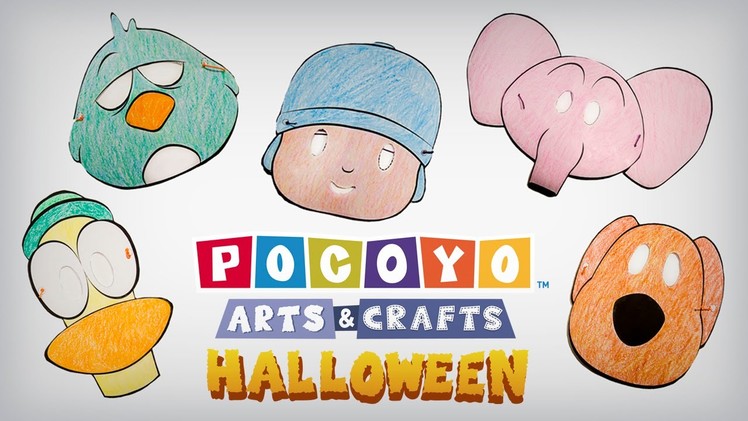 Pocoyo Arts & Crafts: Halloween Masks! [Ep. 4]