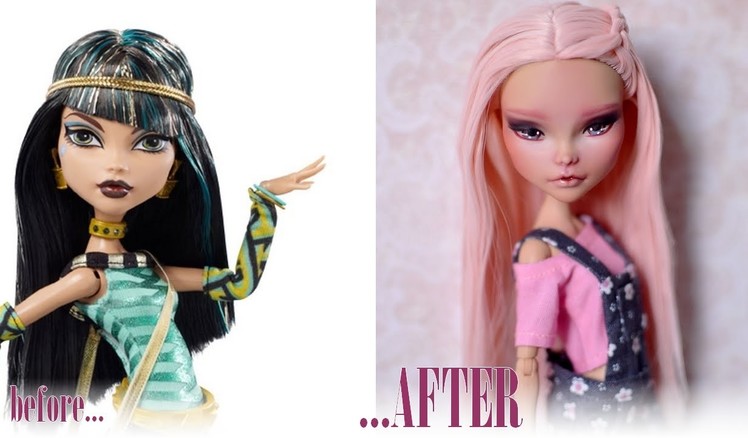 Repainting Cleo de Nile Monster High doll by UNNiEDOLLS