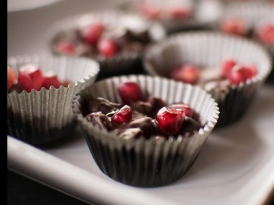 Salted Dark Chocolate Pomegranate Clusters | Cook With Amber