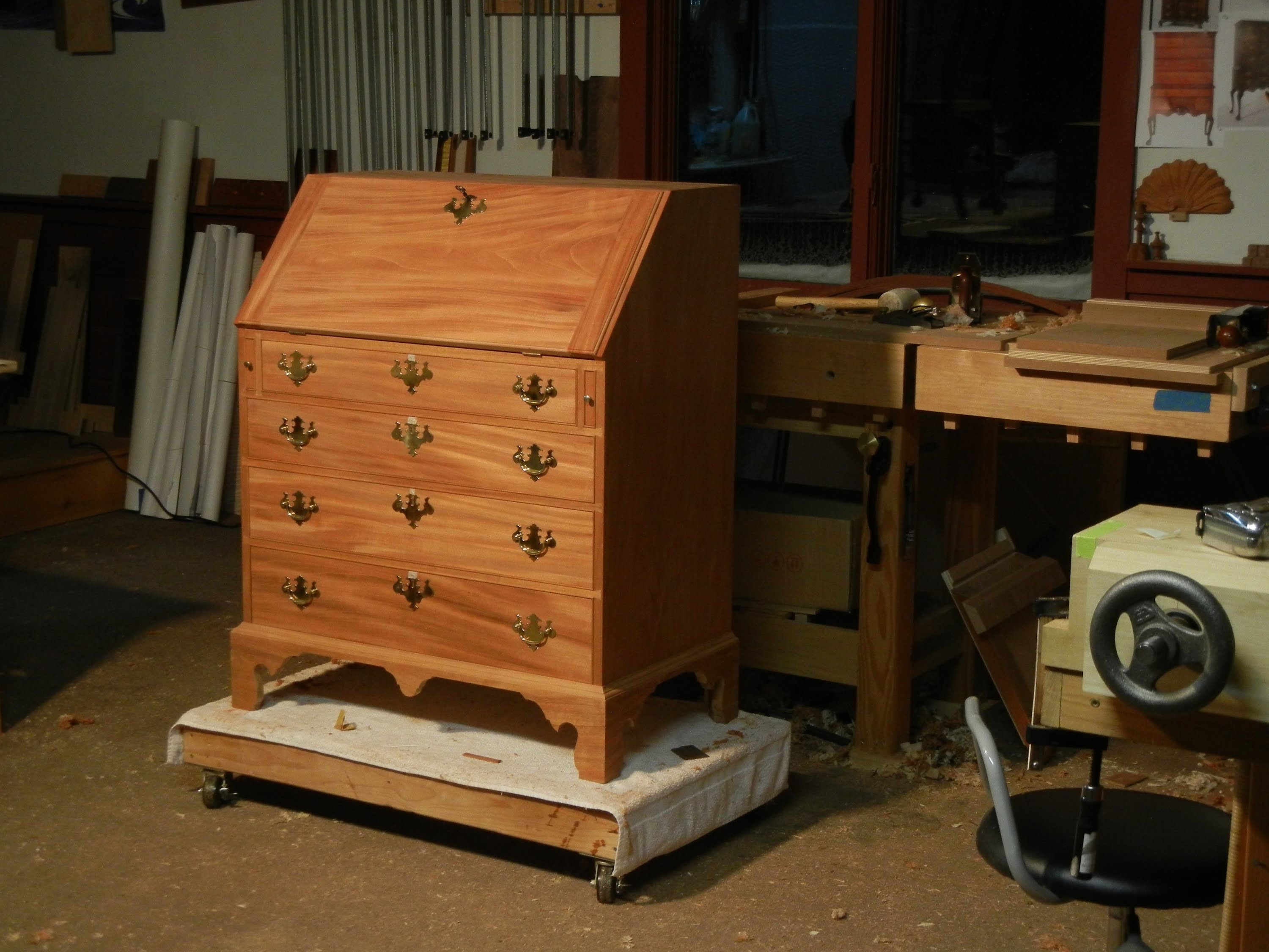 Slant Front Desk Building Process by Doucette and Wolfe Furniture Makers