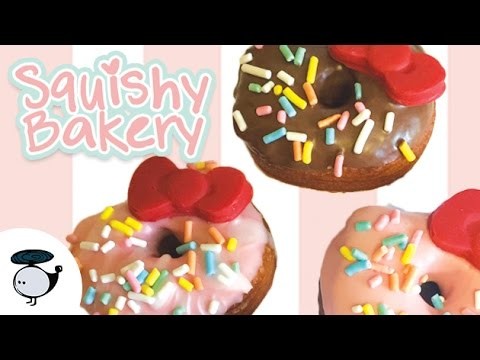 SQUISHY BAKERY: EDIBLE HELLO KITTY DONUTS!