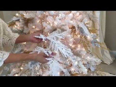 The Secret White Branches in a White Flocked Christmas Tree (Part 4 of 8)