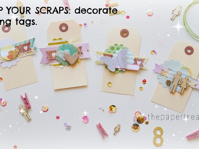 USE UP YOUR SCRAPS|DECORATING TAGS|HANDMADE EMBELLISHMENTS