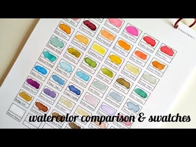 Watercolor Comparison & Swatches