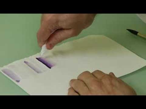 Watercolor Painting Basics : Removing Wet & Dry Watercolor Paints