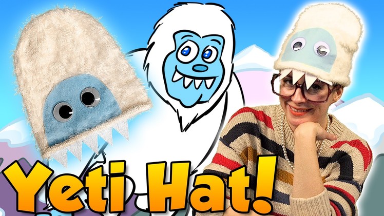 Yeti Hat aka Abominable Snowman Hat Craft | Arts and Crafts with Crafty Carol at Cool School