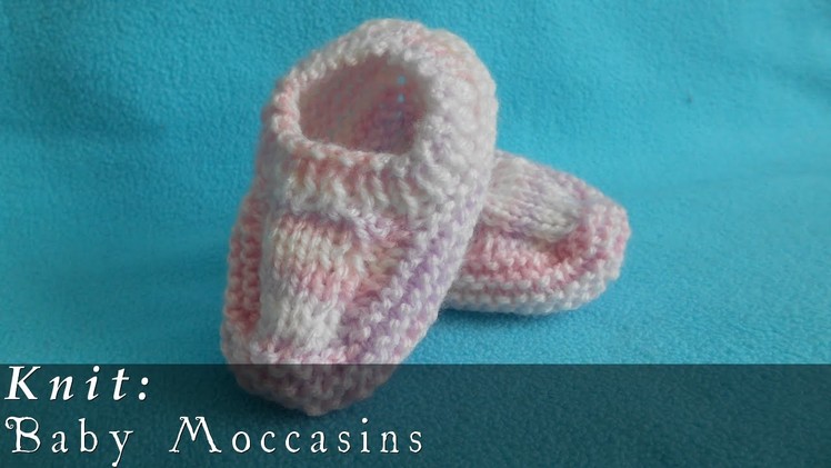 Baby Moccasins | 3-12 Months { Knit }