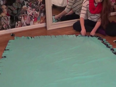 Creative Gift Ideas: DIY Fleece Tie Blanket! | MEGHAN HUGHES