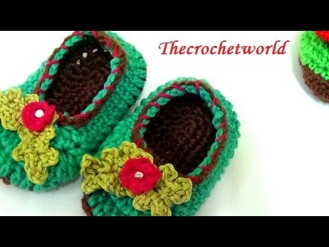 Crochet baby booties-2