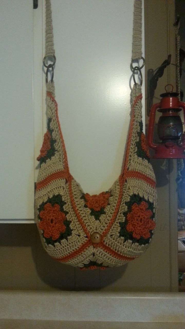 #Crochet Granny Square Handbag Purse #TUTORIAL #65