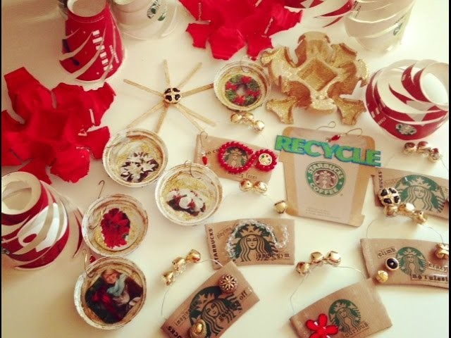 ❤️DIY CRAFT! Starbucks Christmas Ornaments!❤️