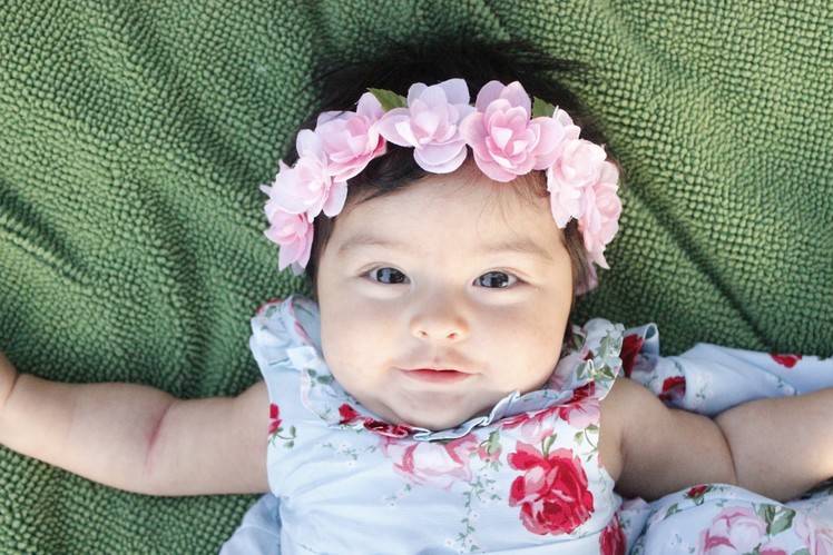 DIY Hydrangea Baby Headband Tutorial -  Leis
