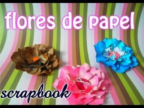 Flor de papel Scrapbook