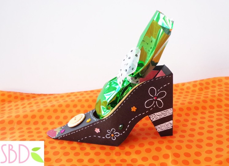 Halloween: Scatola scarpa da Strega porta dolcetti - Witch shoe sweets box