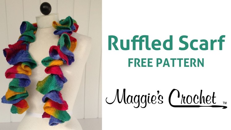 Starbella Strata Ruffled Scarf Free Crochet Pattern - Right Handed