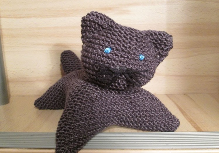 TUTO TRICOT APPRENDRE A TRICOTER UN CHAT TRES FACILE !!!!!!! EASY CAT KNITTING