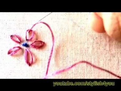 Hand Embroidery: Laisy Daisy stitch