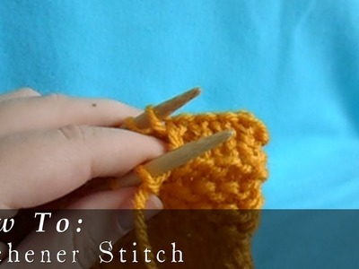 Kitchener Stitch | Seamless Sewing