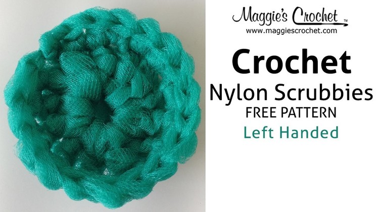 Nylon Scrubby Free Crochet Pattern - Left Handed