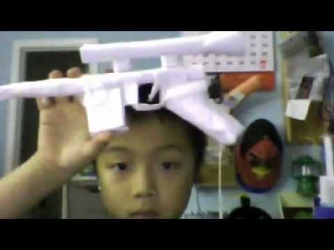 Paper Han solo's paper blaster