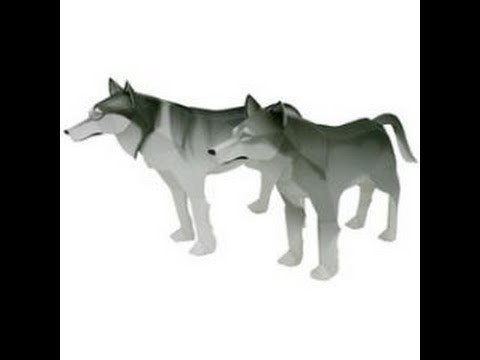 Papercraft Wolf