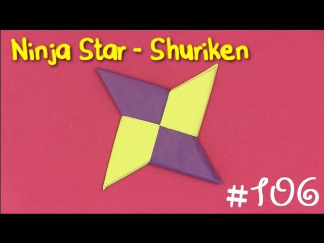 Cool Origami Ninja Star (Shuriken) | Como hacer un shuriken de papel origami