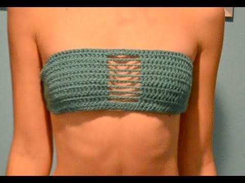 Crochet bandeau bikini tutorial