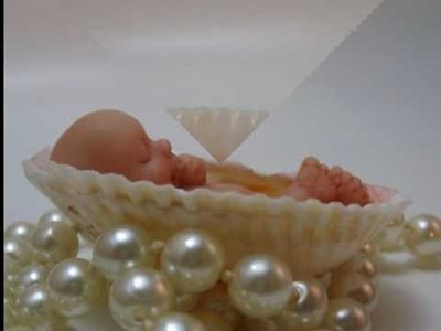 Ooak Miniature Polymer Baby Sculpture