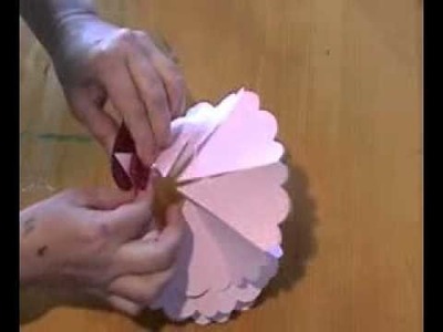 Origami 3D flowers