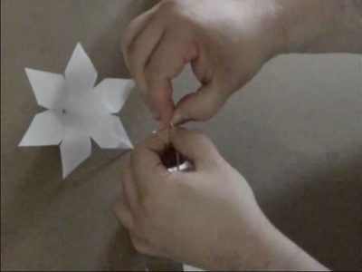 Origami flower lily