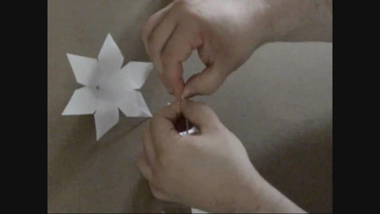 Origami flower lily