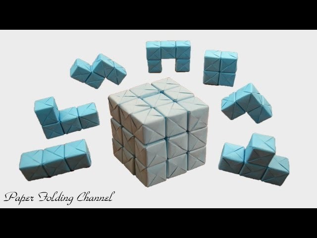 Origami Puzzle 3x3x3 3D Cube