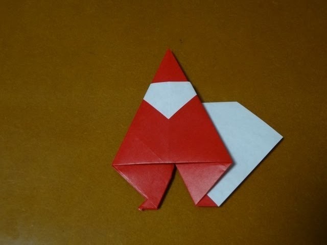 Origami santa claus