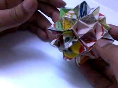 Origami spike ball