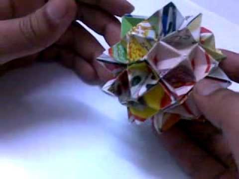 Origami spike ball