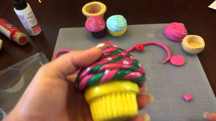 Polymer Clay Cupcake container