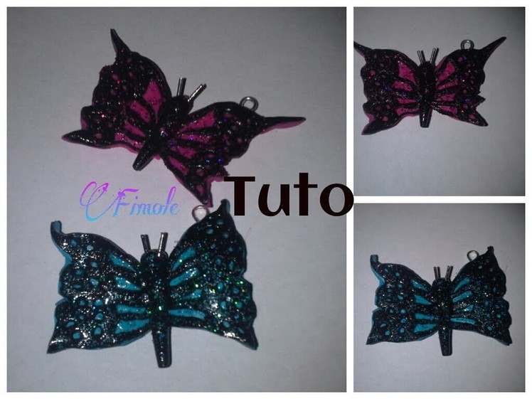 Tuto fimo papillon. polymer clay butterfly