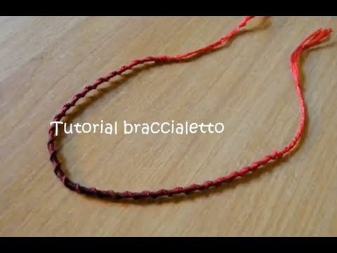 Tutorial 22 • braccialetto spirale in filo di cotone