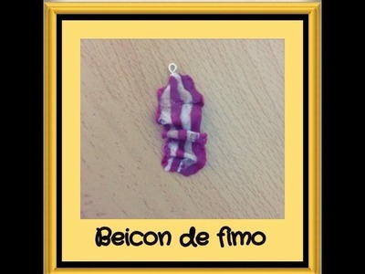 Tutorial DIY Beicon fimo facil. bakon polymer clay