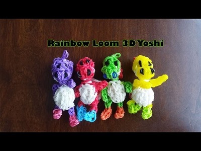 3D Rainbow Loom Yoshi Tutorial