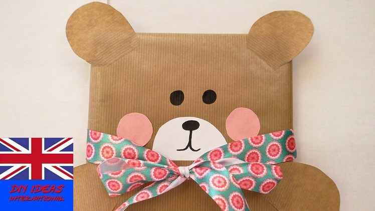 BEAR WRAPPING PAPER. A bear wrapping paper idea!