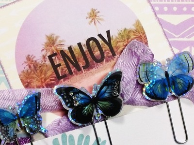 Butterfly Paper.Planner Clips!
