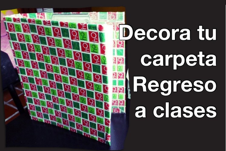 DIY carpeta regreso a clases
