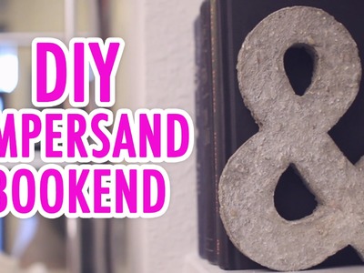 DIY Concrete Ampersand Bookend Inspired by Karen - HGTV Handmade