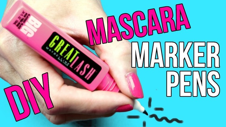DIY Crafts: Easy DIY Mascara Marker Pens - Crayola Marker DIYs - Cool & Unique Craft Idea