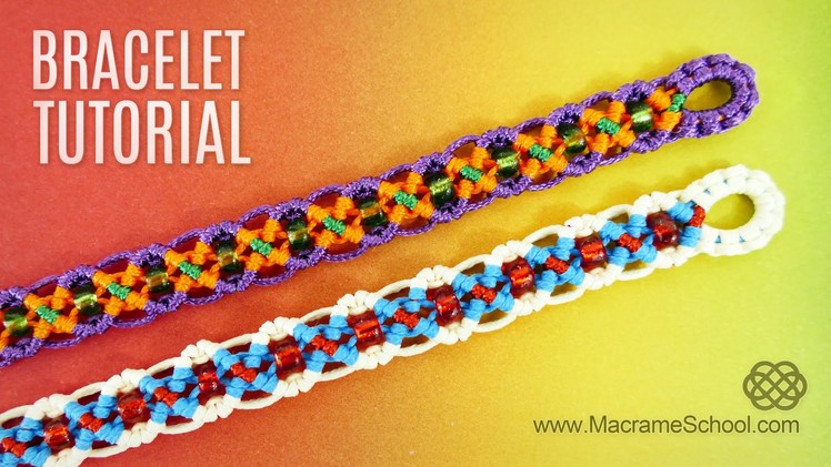 DIY Easy X Wave Bracelet | Tutorial by Macrame School