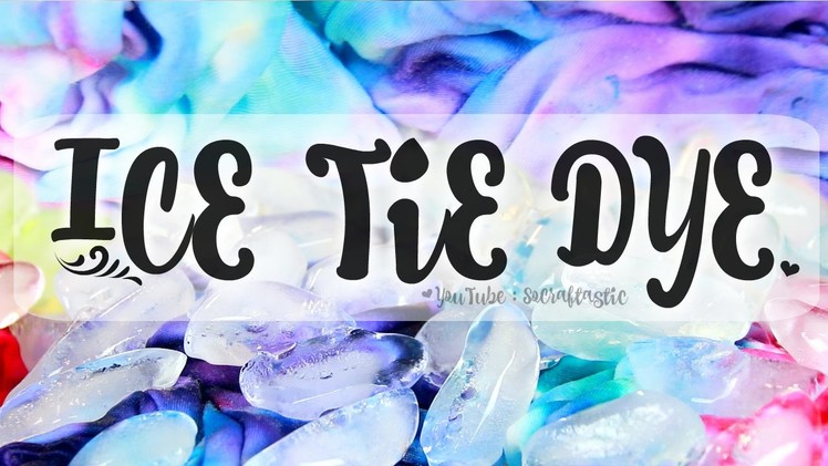 DIY Ice Tie Dye! How to Tie-Dye with ICE